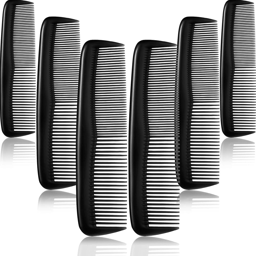 CECILIA - HAIR CARE ACCESSORIES - FINE-TOOTH POCKET COMB - BLK 12CT/DZ - 03-18 - [MSRP: $1 CT]