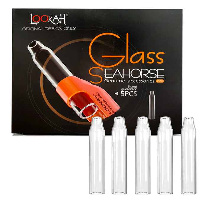 LOOKAH - SEAHORSE PRO REPLACEMENT GLASS – WAX VAPORIZER – ASSORTED SIZES – 2CT-5CT – [MSRP: $20/2CT -$30/5CT]