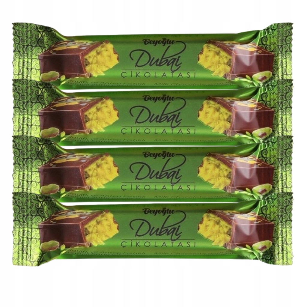 BEYOGLU DUBACO DUBAI PISTACHIO KATAIFI CHOCOLATE – CANDY & SNACKS – 35G – 24CT DISPLAY – [MSRP: $5 EACH]