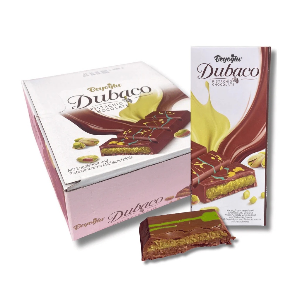 BEYOGLU DUBACO DUBAI MILK CHOCOLATE – CANDY & SNACKS – 95G – 6CT DISPLAY – [MSRP: $14 EACH]