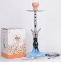 SABA – HOOKAH SET – LARGE – 20" W/ ALUMINUM STEM & SILICONE HOSE – DETACHABLE PLATE – ASSORTED COLOR – 1CT - DL6 - [MSRP: $62.50]