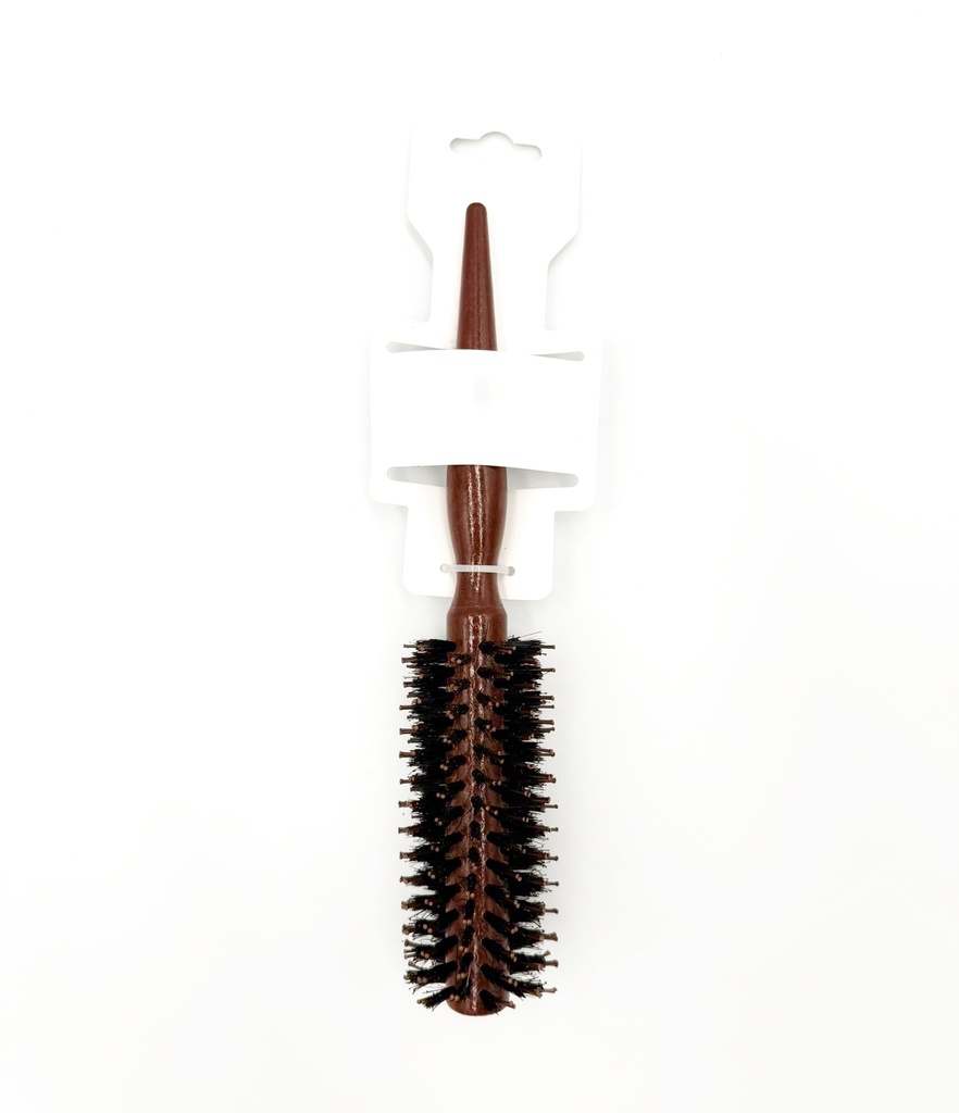 WOODEN – HAIR CARE ACCESSORIES ROUND STYLING BRUSH – SCROLL COMB – NATURAL WOOD HANDLE – 12CT - 03-48 - [MSRP: $3 EACH]