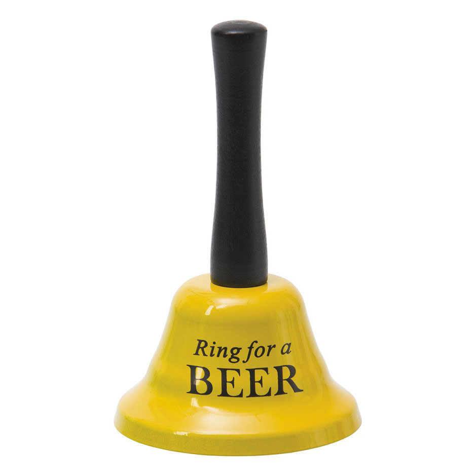 NOVELTY ACCESSORY – BEER – RING FOR A BEER GIFT & NOVELTY HANDLE BELL – 1CT – NOV57 - [MSRP: $5]