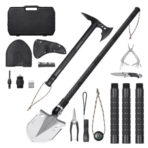 CAMPING SET – SURVIVAL SET – FOLDING MULTI-TOOL W/ AXE KNIFE & HEADLAMP – KNIVES & SELF DEFENSE – 1CT – NOV15 – [MSRP: $87.50]