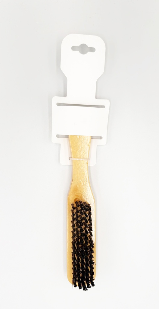WOODEN – HAIR CARE ACCESSORIES SMALL WOODEN WAVE BRUSH – NATURAL WOOD HANDLE – 1CT - 03-54 - [MSRP: $2]