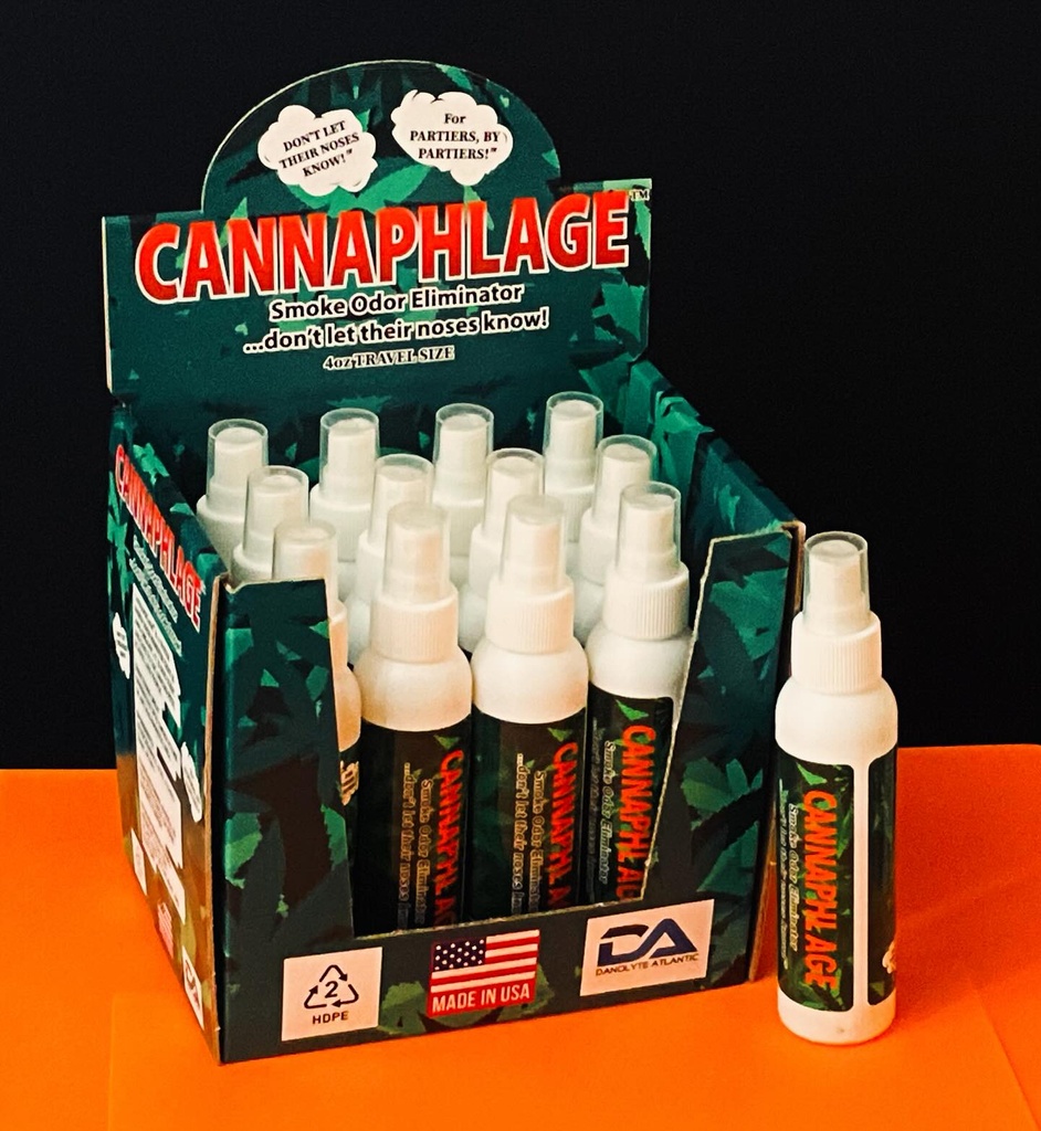 CANNAPHLAGE – AIR FRESHENERS – SMOKE ODOR ELIMINATOR – 100% ORGANIC – ASSORTED SCENTS – 12CT DISPLAY – [MSRP: $16.50 EACH]