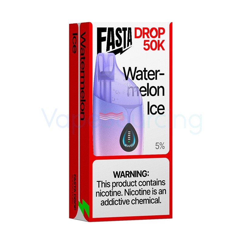 FASTA – DISPOSABLE VAPE – NICOTINE ANALOGUES – DROP – NIXODINE EDITION – 50K PUFF – 16.5ML – VARIOUS FLAVORS – 5CT – [MSRP: $22.50 EACH]