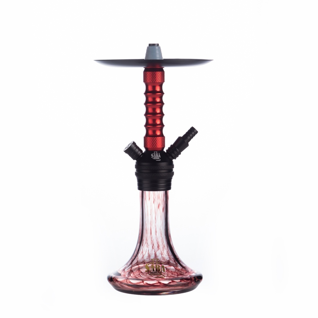 SABA – HOOKAH – 15" DUAL-PORT CRYSTAL – ASSORTED COLORS – 1CT – SB-DX22 [MSRP: $69]