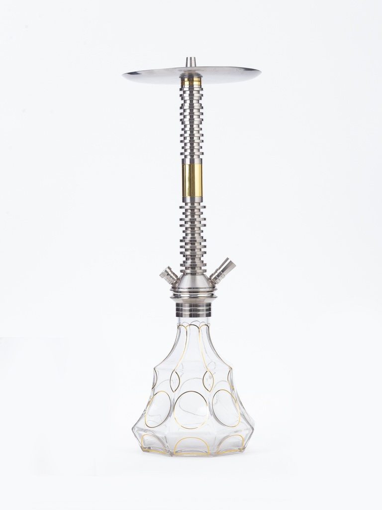 SABA – HOOKAH – 30" COOLING FIN TOWER – DIAMOND CRYSTAL – 1CT – SB-DL2 [MSRP: $162.50]