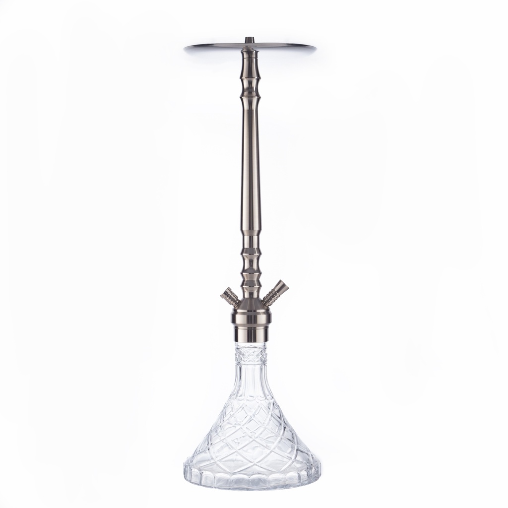SABA – HOOKAH – 34" X-LARGE BRASS TOWER – CLEAR CONICAL CRYSTAL – 1CT – SB-DXL1 [MSRP: $130]