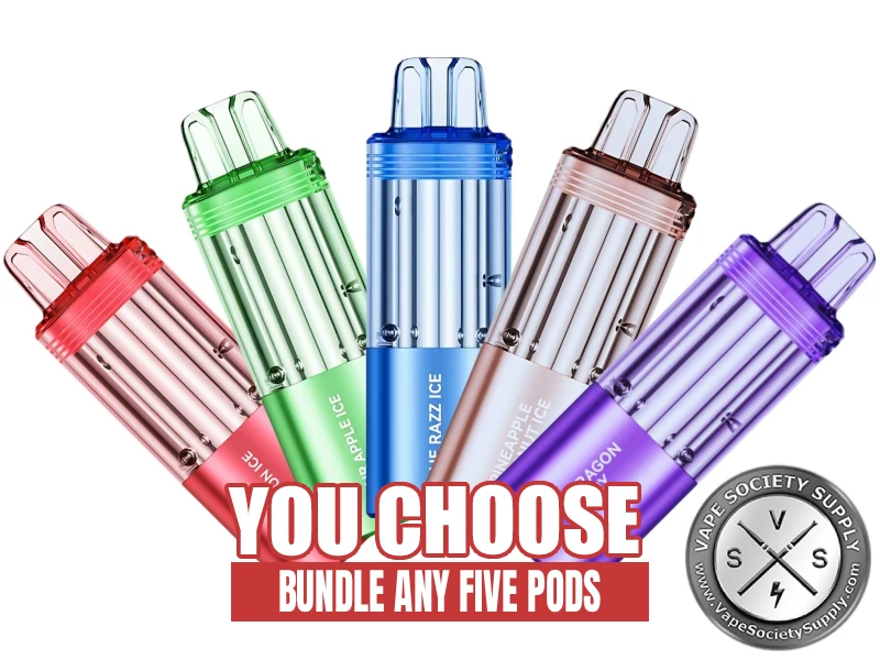 FOGER – DISPOSABLE VAPE – NICOTINE ANALOGUES – SWITCH PRO PODS – NIXODINE EDITION – 30K PUFF – 19ML – VARIOUS FLAVORS – 5CT – [MSRP: $22.50 EACH]