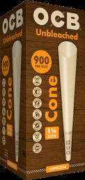 OCB – VIRGIN – PRE-ROLLED CONES – 32PK DISPLAY – [MSRP: $3.50]