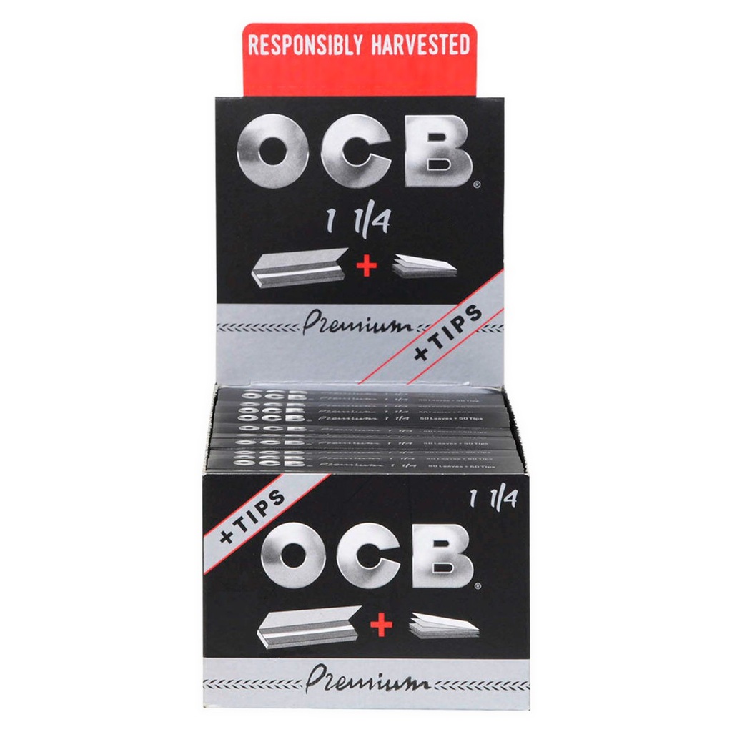 OCB – TIPS & FILTERS – PREMIUM ROLLING TIPS – 24PK DSPL – [MSRP: $4 EACH]