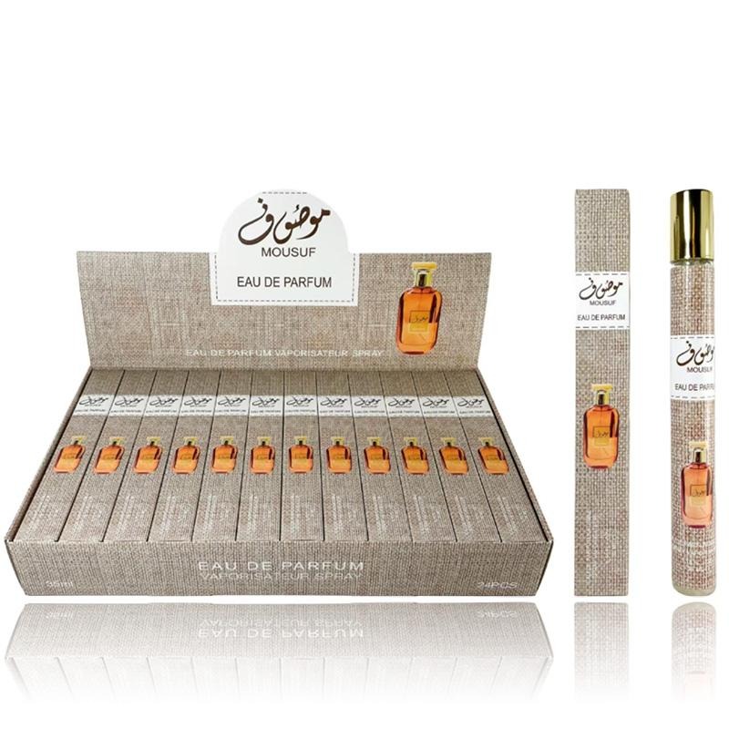 MOUSUF – PARFUM & COLOGNE – EAU DE PARFUM VAPORISATEUR NATURAL SPRAY FOR MEN – 35ML 1.18 FL OZ – 24CT – [MSRP: $9 EACH]