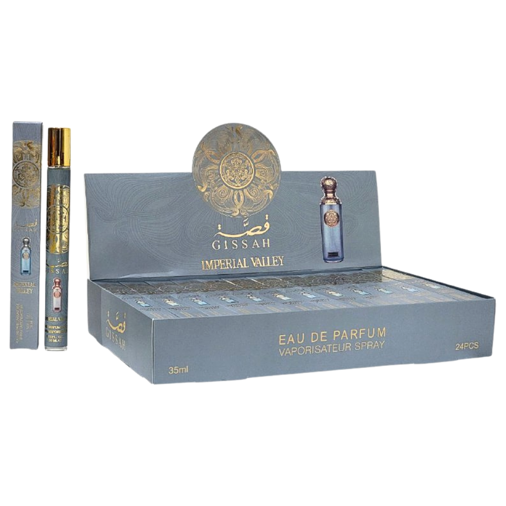 GISSAH – PARFUM & COLOGNE – EAU DE PARFUM VAPORISATEUR NATURAL SPRAY FOR MEN – 35ML 1.18 FL OZ – 24CT – [MSRP: $9 EACH]