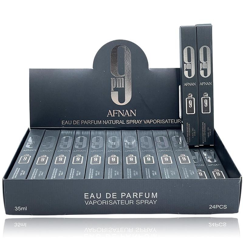 9PM – AFNAN – PARFUM & COLOGNE – EAU DE PARFUM VAPORISATEUR NATURAL SPRAY FOR MEN – 35ML 1.18 FL OZ – 24CT – [MSRP: $9 EACH]