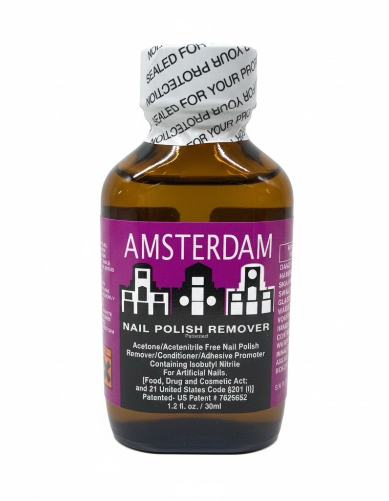 AMSTERDAM – NAIL CARE & ACCESSORIES – NAIL POLISH REMOVER – SOLVENT CLEANER – 30ML – 1CT [MSRP: $19]