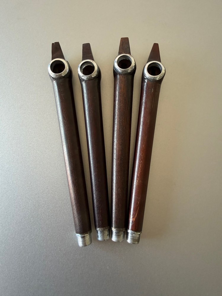 DOKHA PIPE – HERITAGE PREMIUM – EBONY – WITH BRASS GRIP – 1CT – DKH-BGR-E-008 – [MSRP: $9.99]