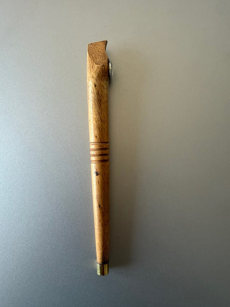 DOKHA PIPE – BALUSTER – EBONY – WITH BRASS HARDWARE – 1CT – DKH-BAL-E-010 – [MSRP: $9.99]