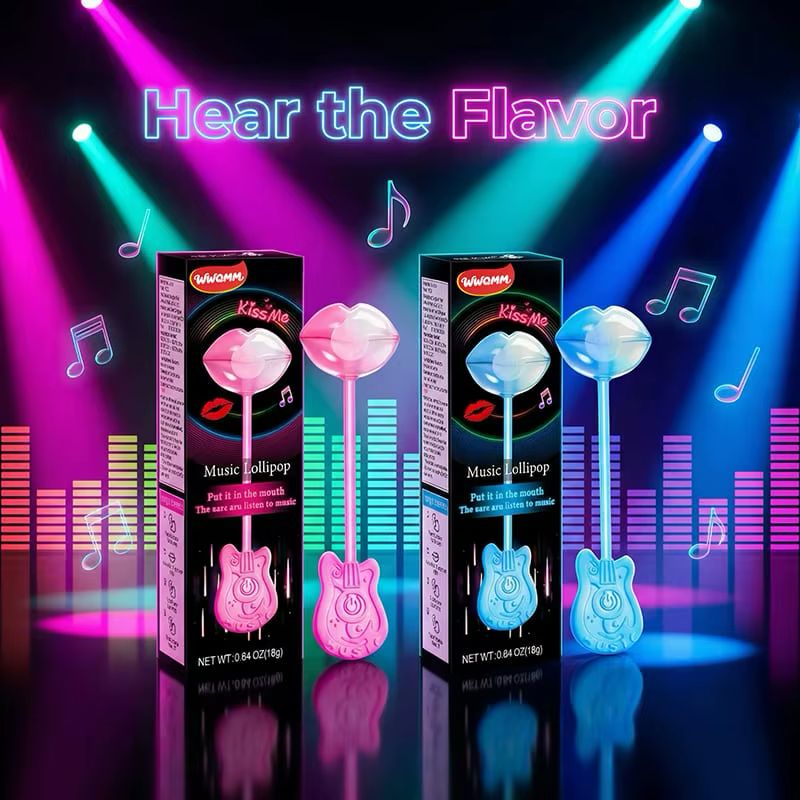SWEET – TASTY SOUNDS AUDIO LOLLIPOP – BONE CONDUCTION TECHNOLOGY – MIX FLAVORS – 1CT PACK – [MSRP: $5.99]