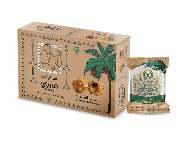 TAMRATI SESAME & TAHINI DATE BALLS 550G - 25CT [MSRP: $1.50 EACH]