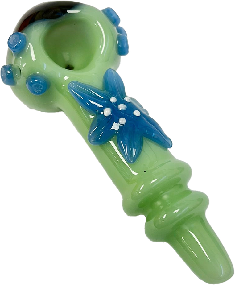 BLACK FLOWER – GLASS HAND PIPE – GLASS ACCESSORIES – 4-INCH 80G WEIGHT – 2CT – 2X-GL-05788 – [MSRP: $11 EACH]