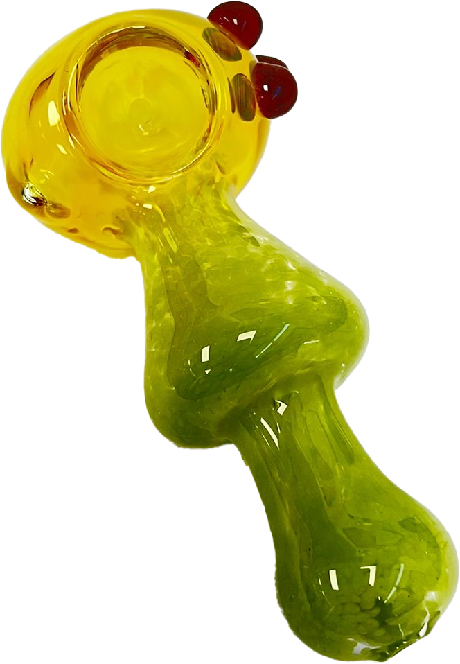 MUSHROOM – GLASS HAND PIPE – 4-INCH HEAVYWEIGHT 150G – 2CT – 2X-GL-05774 – [MSRP: $10 EACH]