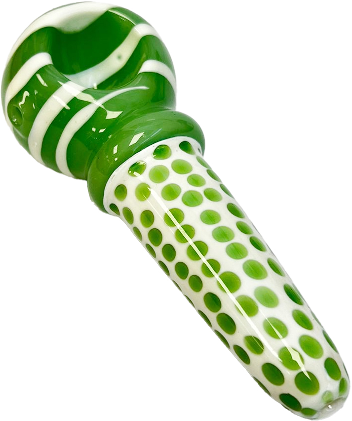 ZEBRA STRIPE – GLASS HAND PIPE – 4-INCH 80G WEIGHT – 2CT – 2X-GL-05794 – [MSRP: $11 EACH]
