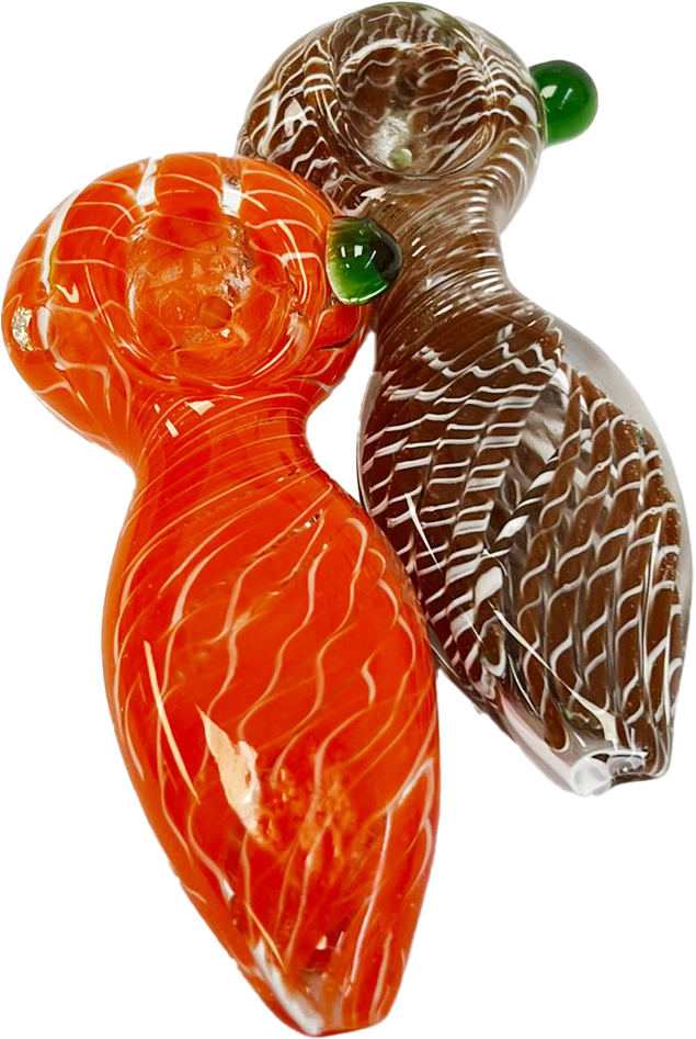 GLASS SPOON PIPE – GLASS HAND PIPE –2PCS BUNDLE – 3 INCH – HP-03611 – [MSRP: $11.50]