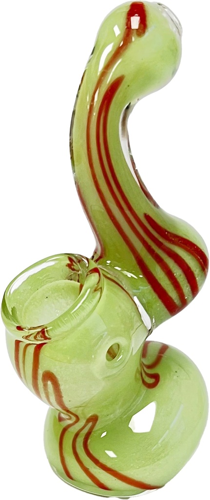 WIGWAG COLORS – WATER BUBBLER – GLASS HAND PIPE – 4.5-INCH 55G WEIGHT – 1CT – 4.5"-03900 – [MSRP: $7]