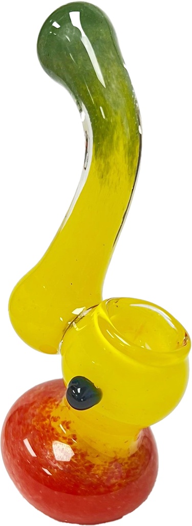 WIGWAG COLORS – WATER BUBBLER – GLASS HAND PIPE – 5.5-INCH HEAVYWEIGHT 100G – 1CT – 5.5-03902 – [MSRP: $9]