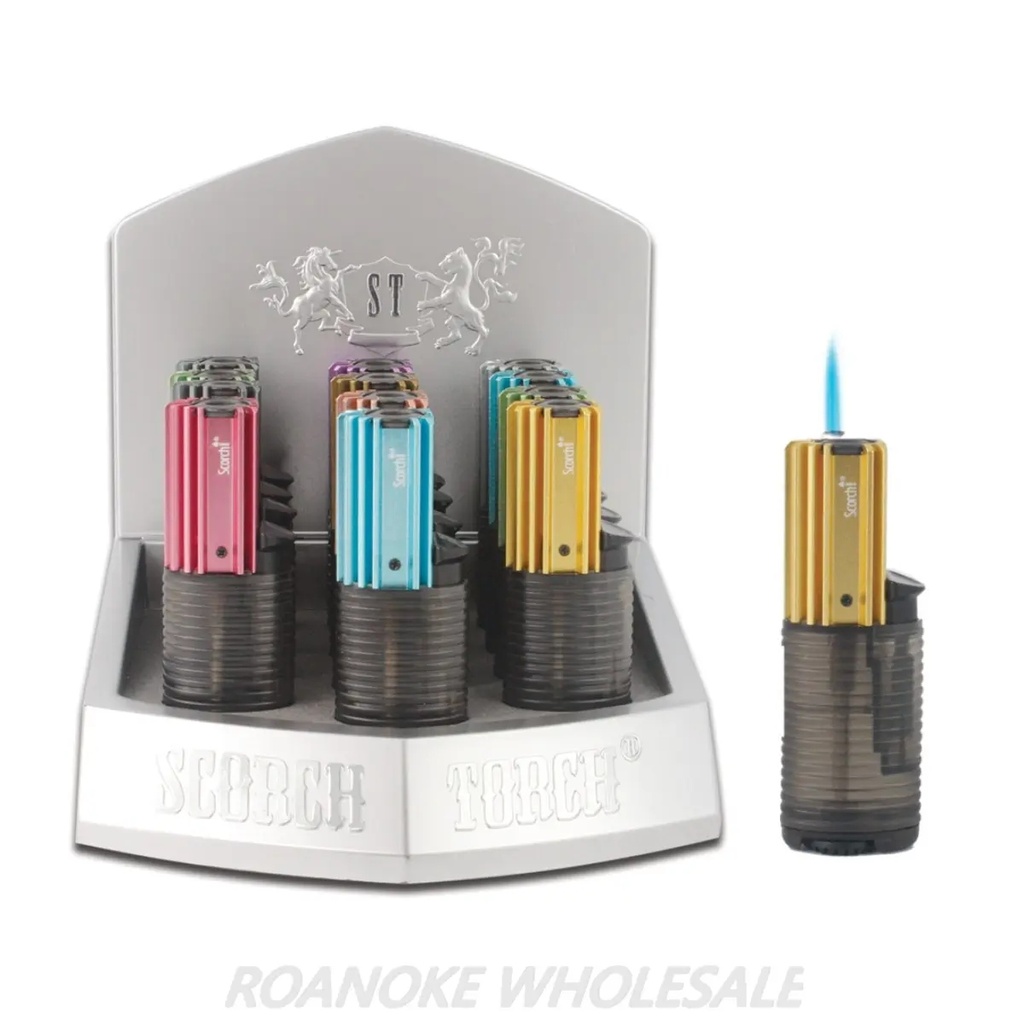 SCORCH – TORCH LIGHTERS – X-MAX SERIES STRAIGHT UP SHOOTER – 12CT DISPLAY – 61693-00035 – [MSRP: $13.50 EACH]