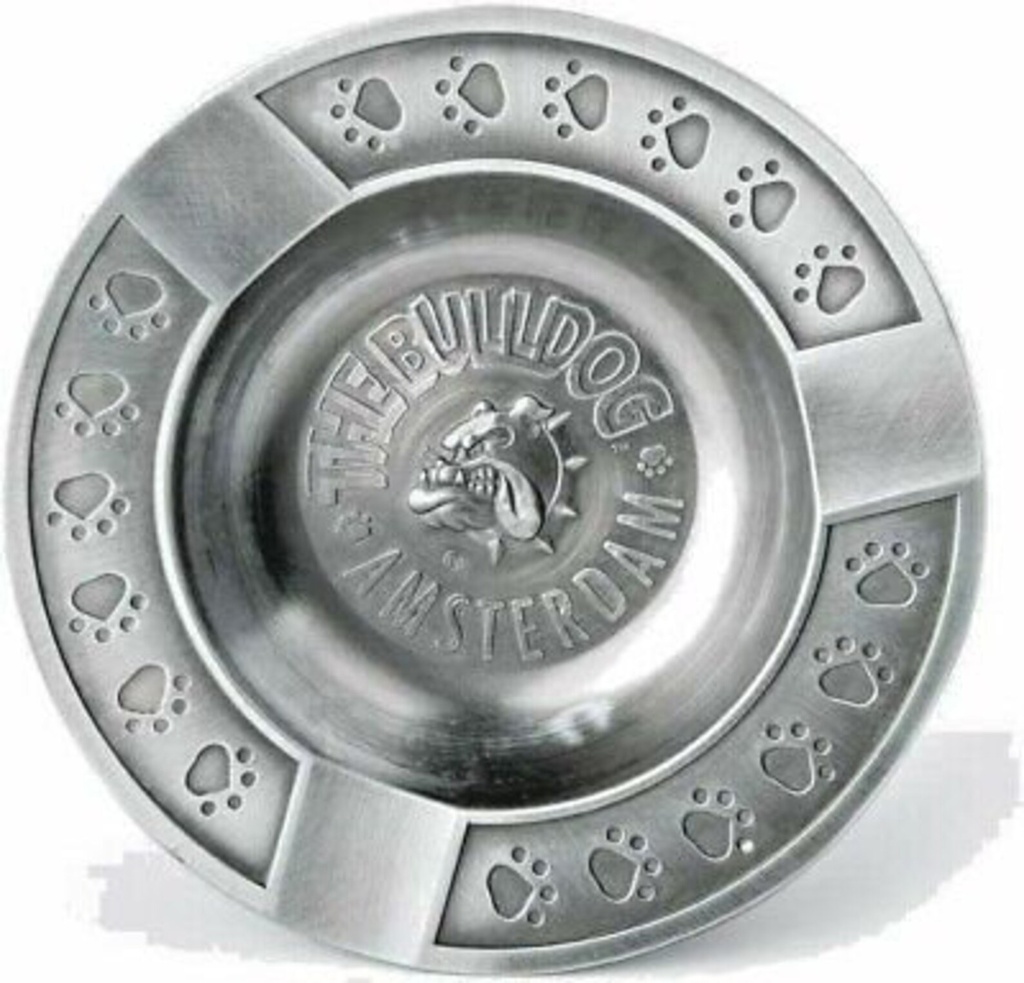 THE BULLDOG – ASHTRAY – METAL SILVER – 1CT – [MSRP: $6.50]