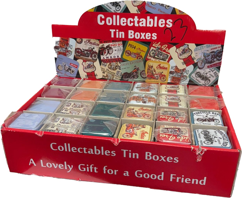 COLLECTABLE TIN CAN – CONTAINERS & JARS – V5 DESIGNS – 24CT DISPLAY – [MSRP: $2.50 EACH]