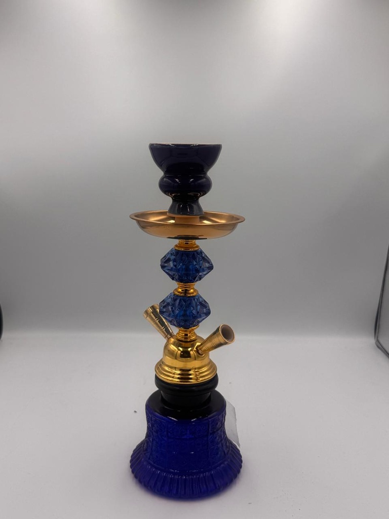 TAPERED – HOOKAH – 11" MINI DUAL-HOSE – MID-CENTURY STEM – 1CT – ZC47 – [MSRP: $27.50]