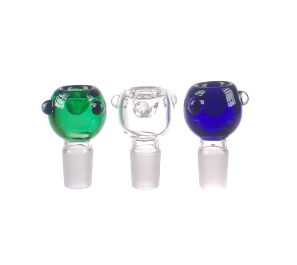 GLASS – BOWL PIECE – GLASS ACCESSORIES – CLASSIC COLORS – MALE & FEMALE – VARIOUS SIZES – 1CT – [MSRP: $5]
