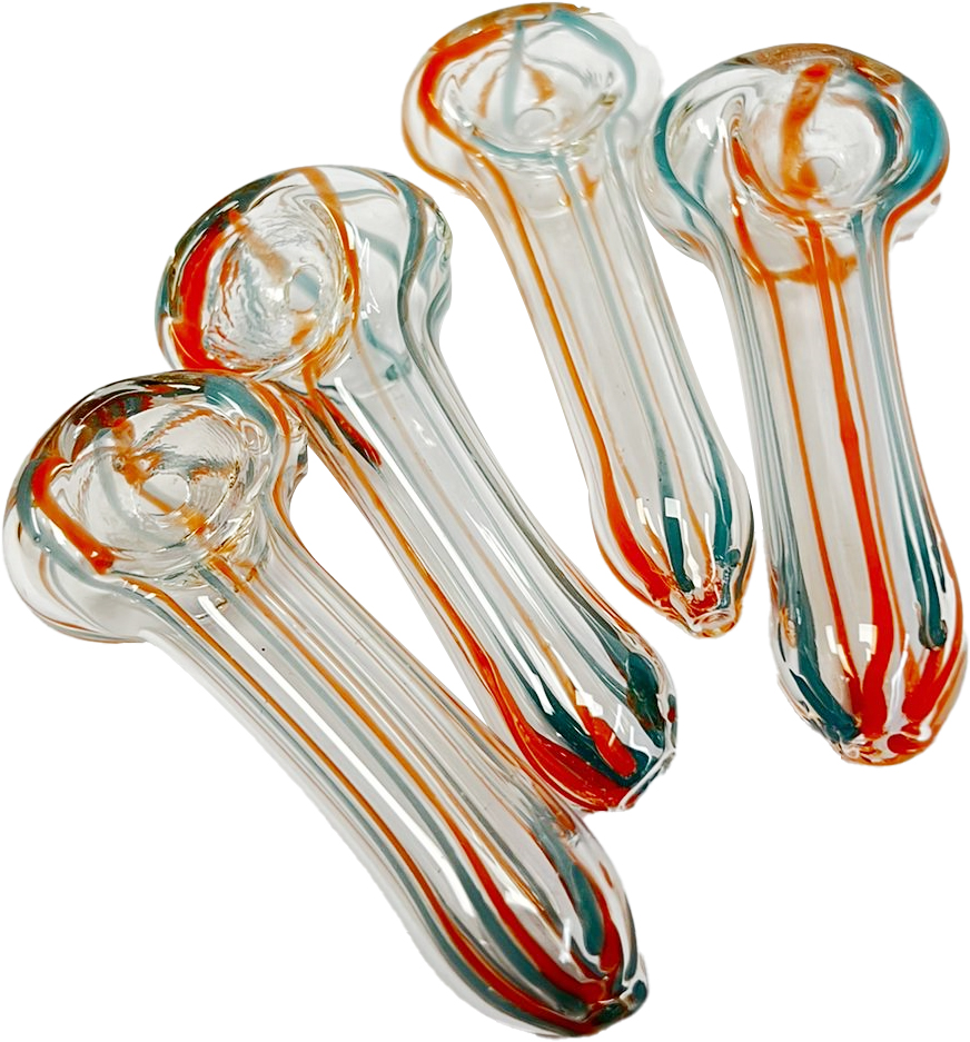 MINI – GLASS HAND PIPE – 2.5-INCH – 4CT – GLASS-507 – [MSRP: $1.50 EACH]
