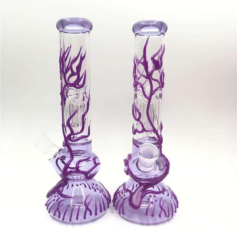 TREE OF LIFE – GLASS WATER PIPE – 10-INCH – GLOW – 1CT – GB0344 – [MSRP: $50]
