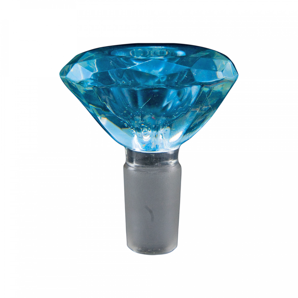 GLASS – BOWL PIECE – GLASS ACCESSORIES – DIAMOND FLOWER – MIXED COLORS – VARIOUS SIZES – 1CT – [MSRP: $8]