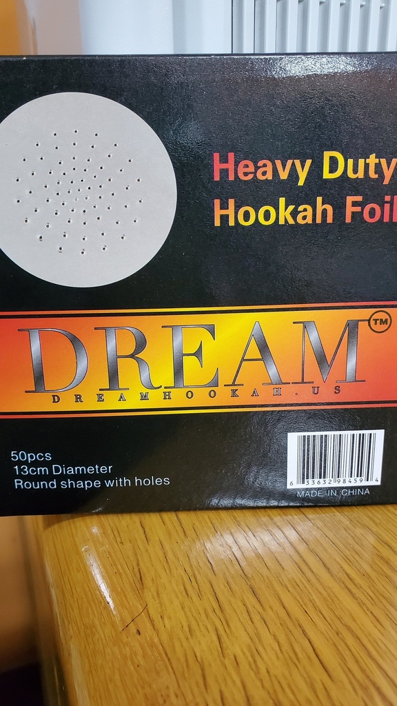 DREAM HOOKAH FOIL – HOOKAH ACCESSORIES – VARIOUS SIZES – 1CT – [MSRP: $4-$5]