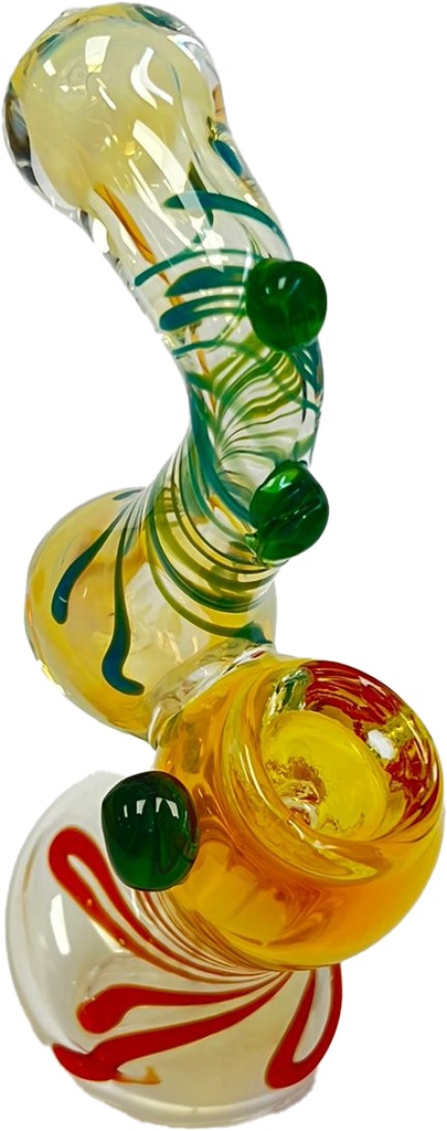 CLEAR BOTTOM – GLASS WATER BUBBLER – GLASS ACCESSORIES – 6-INCH 100G WEIGHT – 1CT – GLASS-05832 – [MSRP: $8]