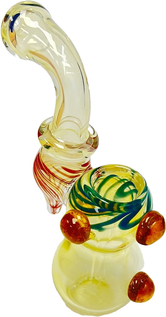 CLEAR BOTTOM – GLASS WATER BUBBLER – GLASS ACCESSORIES – 6-INCH 100G WEIGHT – 1CT – GLASS-05830 – [MSRP: $8]