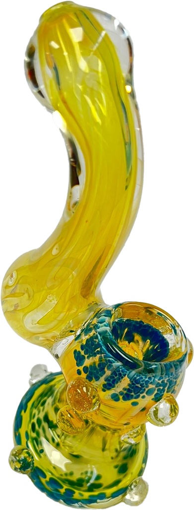 DOTS FRITS – GLASS WATER BUBBLER – GLASS ACCESSORIES – 6-INCH HEAVYWEIGHT 150G – 1CT – GLASS-05822 – [MSRP: $11]