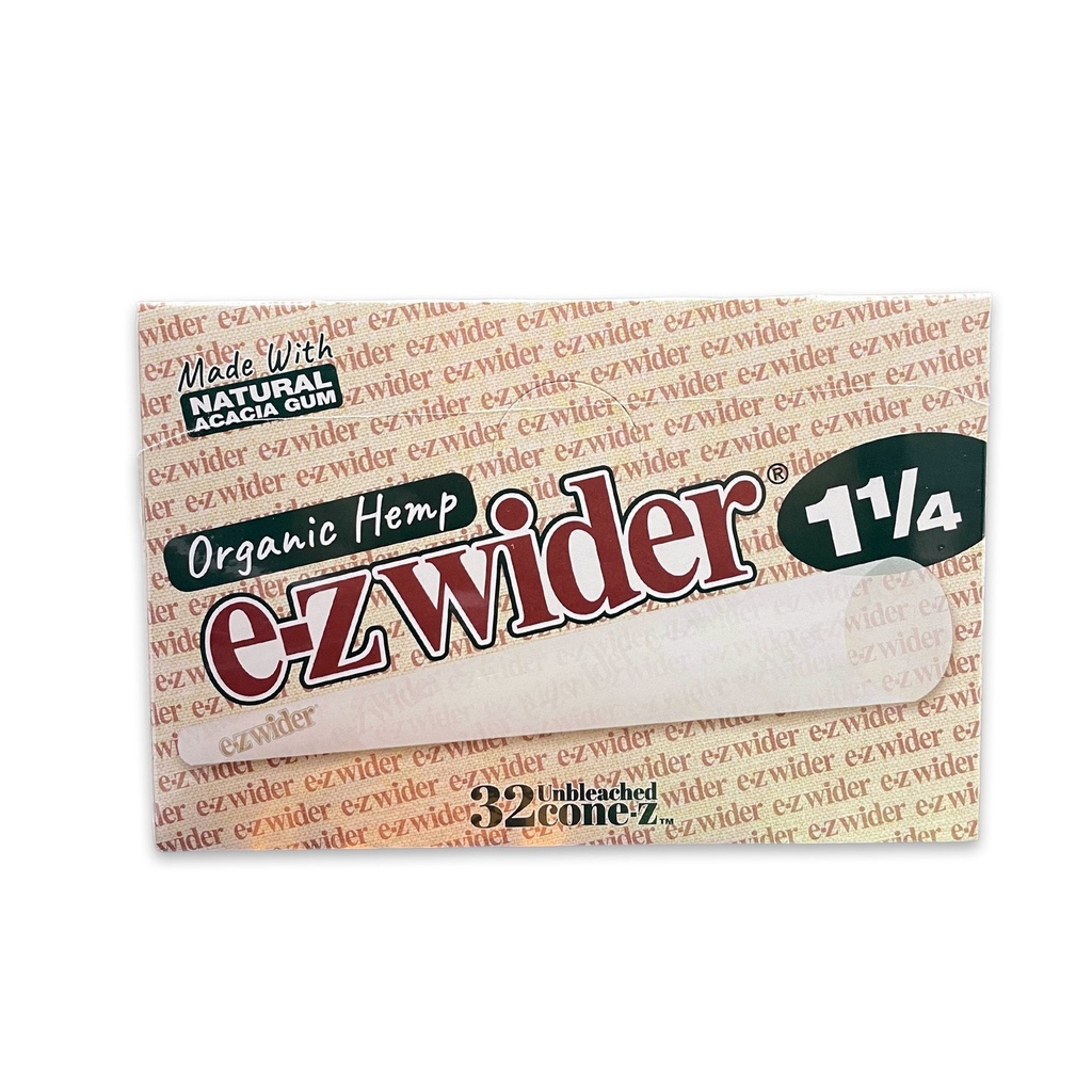 EZ WIDER – CONE-Z – UNBLEACHED – HEMP – PRE-ROLLED CONES – KING SIZE & 1.25 – 24CT & 32CT – 1DSPL – [MSRP: $4-$6 EACH]