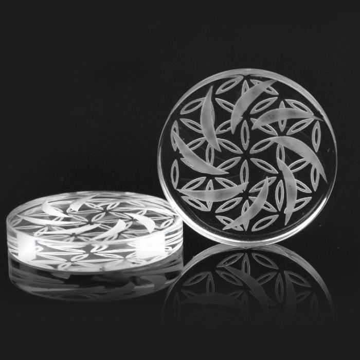GLASS – CARB CAP – GLASS ACCESSORIES – FLAT GLASS – MIXED COLORS – VARIOUS SIZES – 1CT – [MSRP: $5]