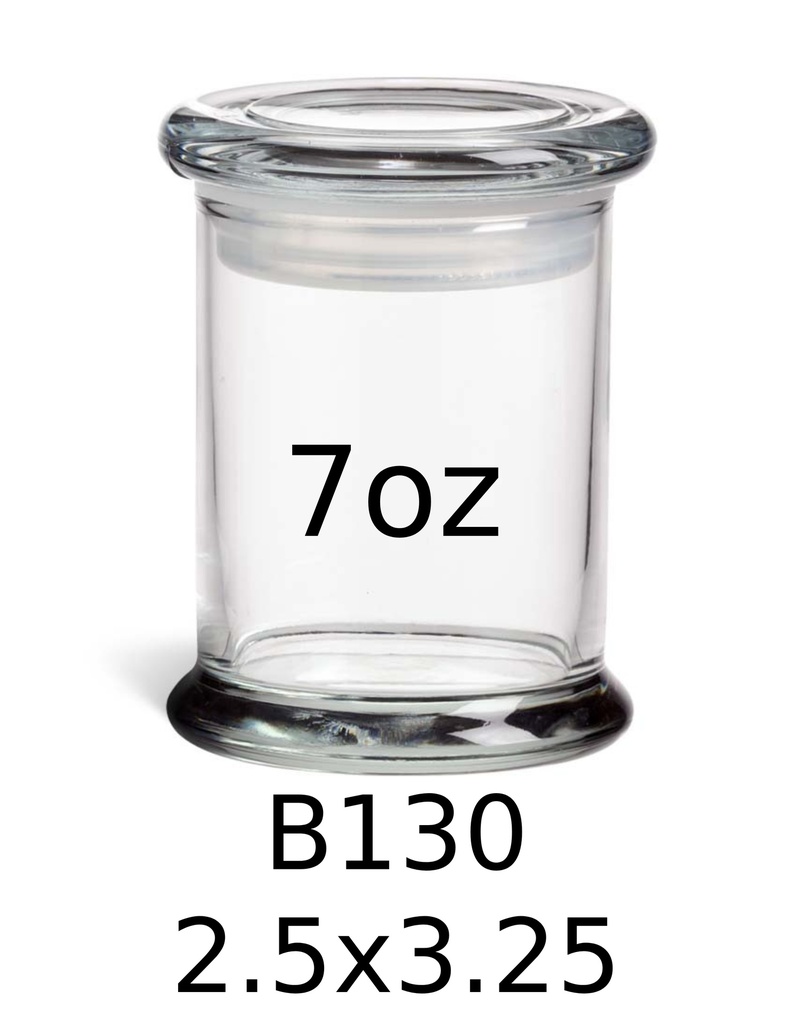GLASS STORAGE – CONTAINERS & JARS – GLASS LID – 7OZ – 1CT – [MSRP: $4.50]