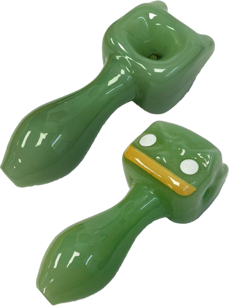 GREEN MAN – GLASS HAND PIPE – 5-INCH – 1CT – GHP102 – [MSRP: $17.50]