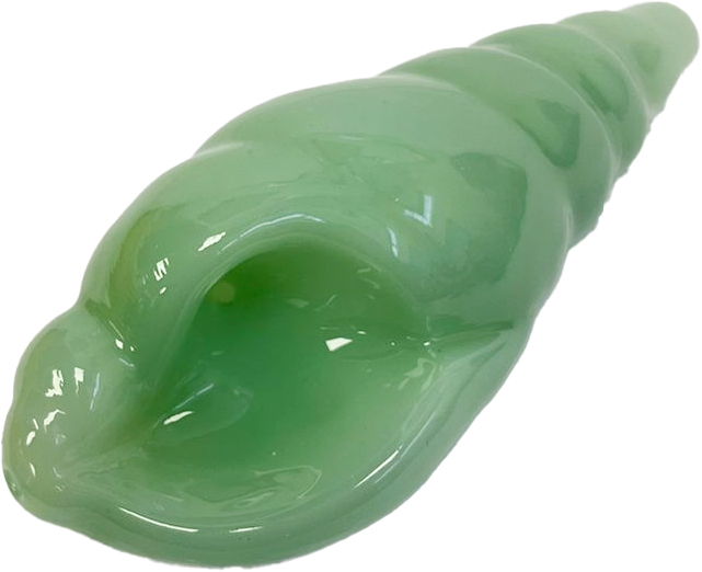 SEASHELL – GLASS HAND PIPE – 5-INCH – 1CT – GHP108 – [MSRP: $17.50]