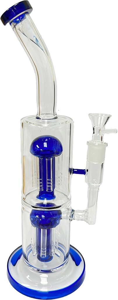 BENT NECK BEAKER – GLASS WATER PIPE – 12-INCH – 1CT – GB0205 – [MSRP: $82.50]