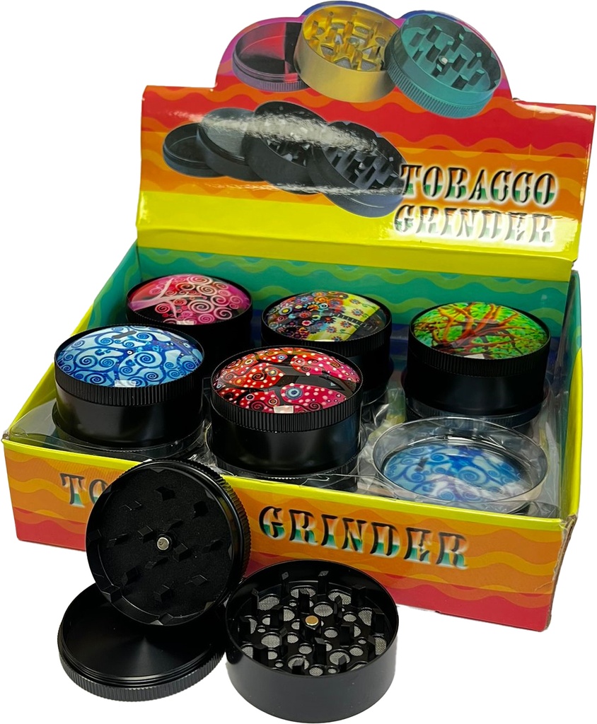 TREE OF LIFE – GRINDERS – 3-PIECE – 52MM – 12CT DISPLAY – GR72 – [MSRP: $8.50 EACH]